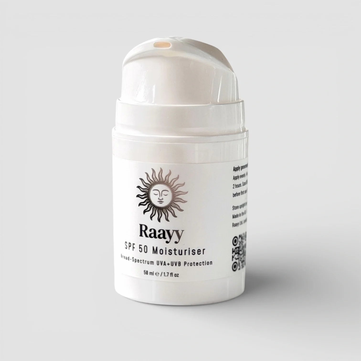 Raayy SPF50 Daily Defence | Lightweight Broad Spectrum Sunscreen