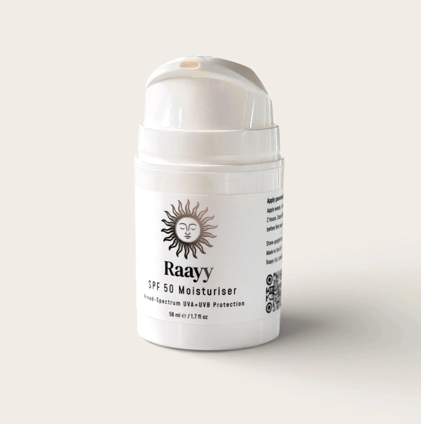 Raayy SPF50 Daily-Defence Moisturiser (50ml)